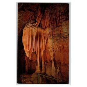 Vintage Queens Room Smoke Hole Caverns Postcard Petersburg WV